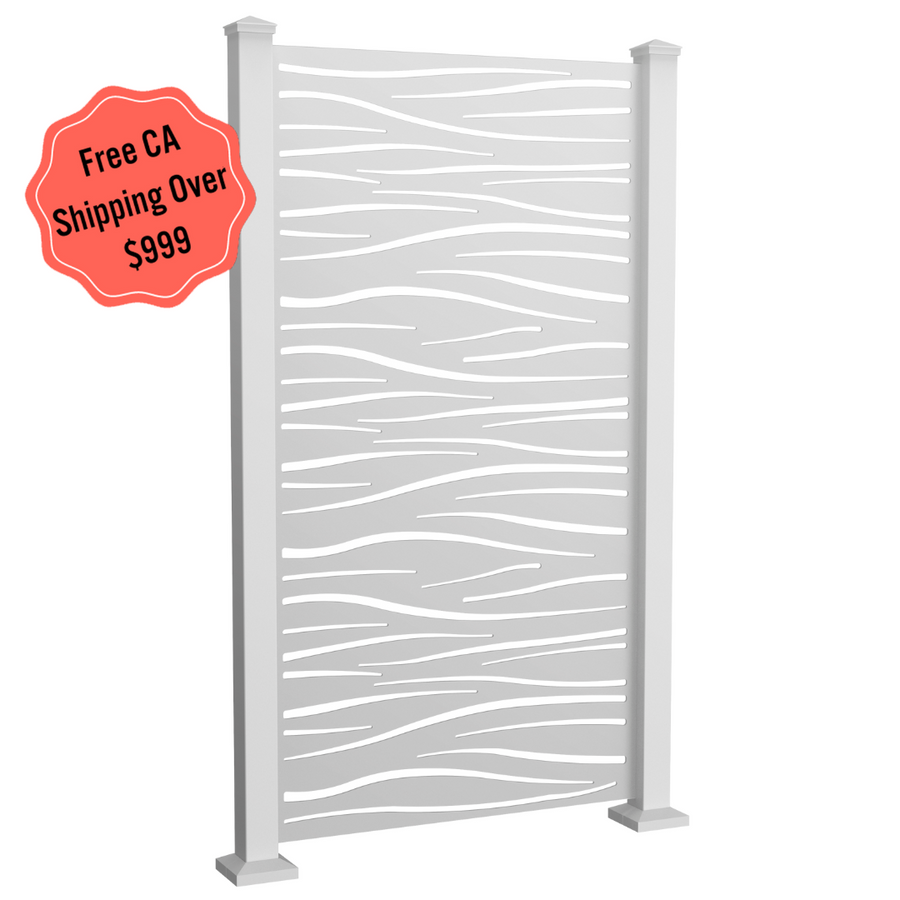 High Tide Privacy Screen - White *Shipping out early January!